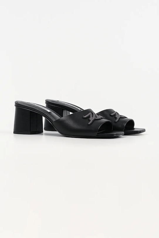 Кожени чехли Karl Lagerfeld Plaza Ii KL32400.000 черен SS26