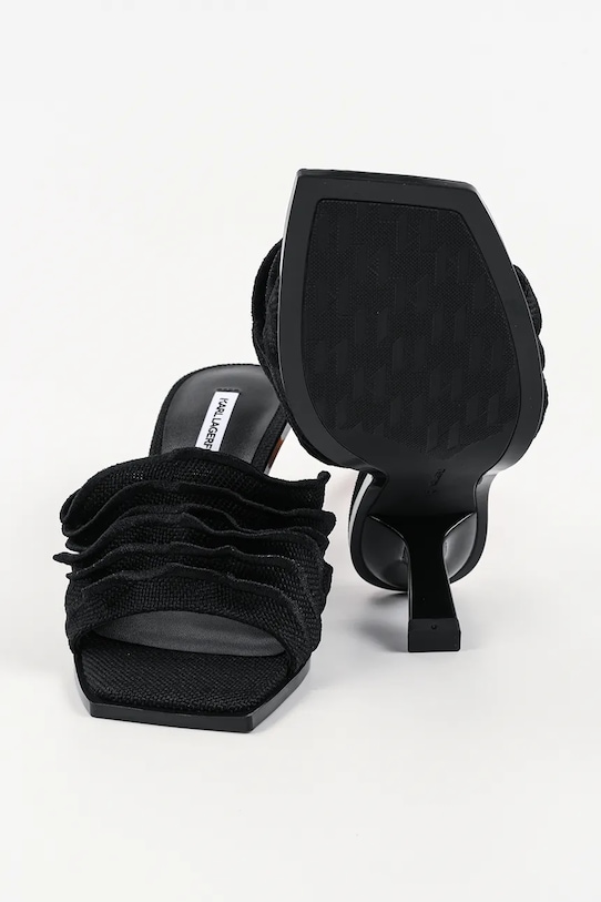 Karl Lagerfeld klapki Karmel KL33604.T0X czarny