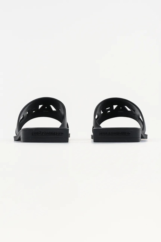 Obuwie Karl Lagerfeld klapki skórzane Skoot Iii KL80405C.00X czarny