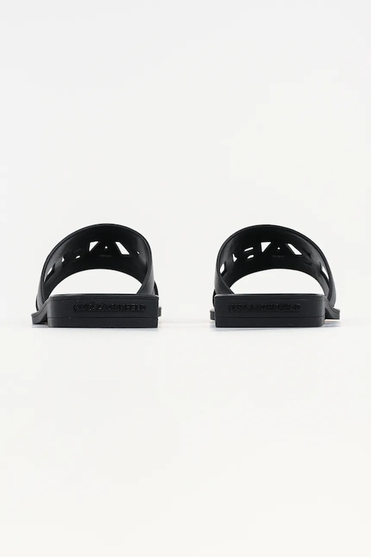 Obuwie Karl Lagerfeld klapki skórzane Skoot Iii KL80405C.00X czarny