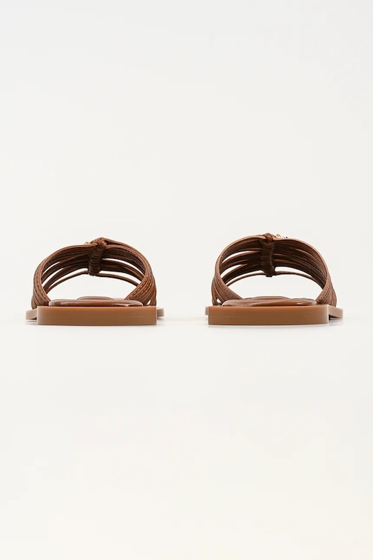 Obuwie Karl Lagerfeld klapki z odkrytą piętą damskie Brio Ii KL85426.022 brązowy