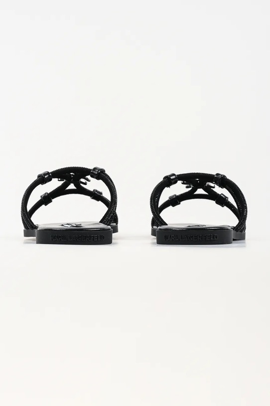 Obuwie Karl Lagerfeld klapki z odkrytą piętą damskie Olympia Ii KL87406.G0X czarny