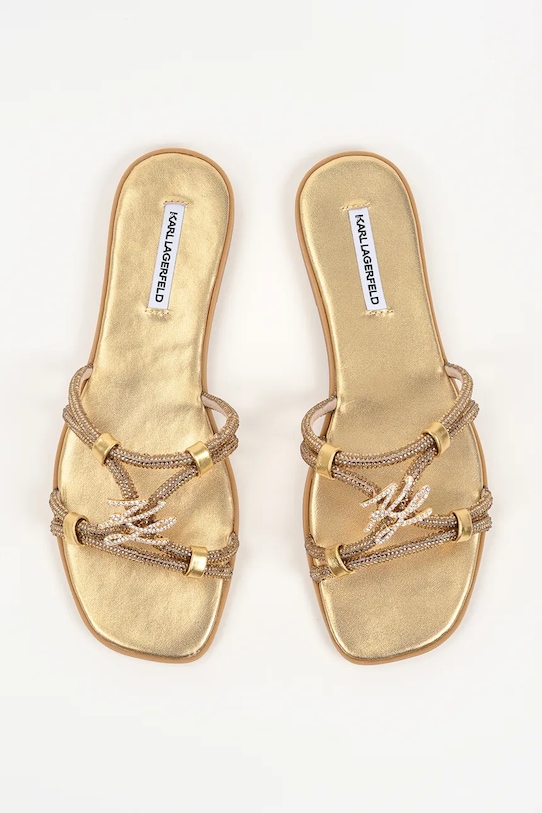 Karl Lagerfeld šľapky dámske Olympia Ii zlatá KL87406.GGD