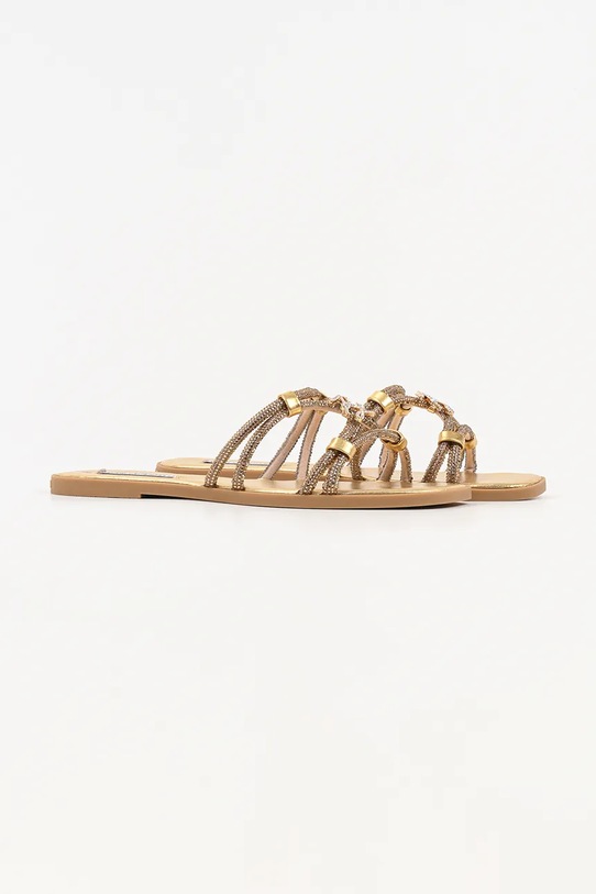 Karl Lagerfeld klapki damskie Olympia Ii KL87406.GGD beżowy SS26