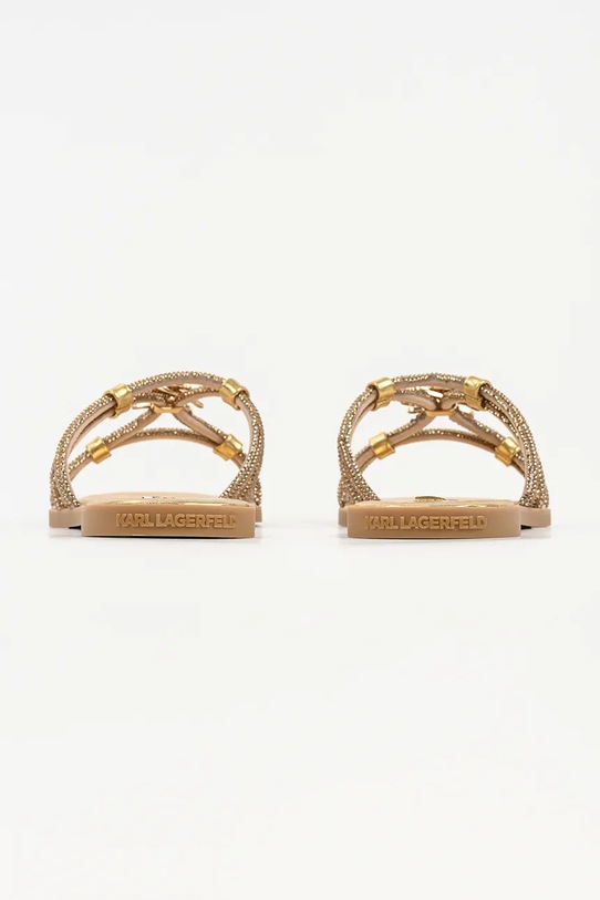 Obuwie Karl Lagerfeld klapki damskie Olympia Ii KL87406.GGD beżowy