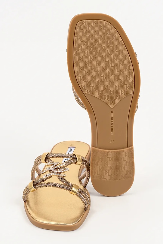 Karl Lagerfeld klapki damskie Olympia Ii KL87406.GGD beżowy