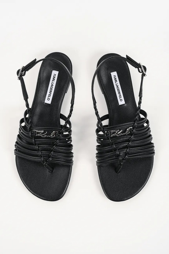 Kožne sandale Karl Lagerfeld Alisso Ii crna KL82526.000