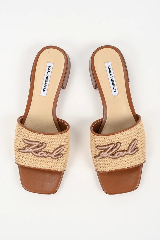 Παντόφλες Karl Lagerfeld Petalo Ii μπεζ KL80700A.JNT