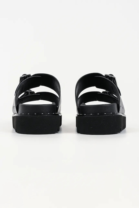 Obuwie Karl Lagerfeld klapki damskie skórzane Kaia KL81506.000 czarny