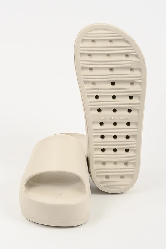 Karl Lagerfeld klapki na platformie damskie Kobo Ii KL86048F.VT1 beżowy