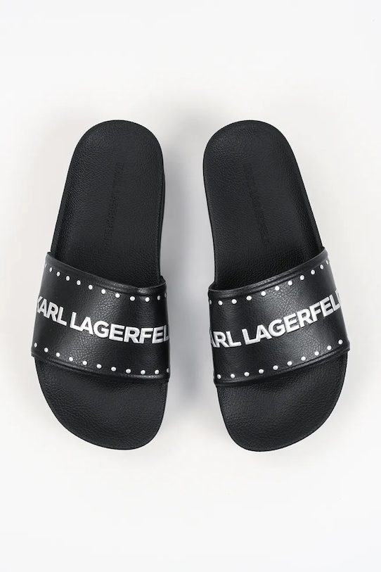 Karl Lagerfeld klapki na platformie damskie Kondo Maxi Ii czarny KL80826.F0S