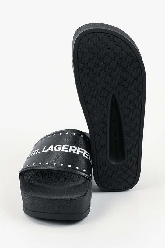 Karl Lagerfeld klapki na platformie damskie Kondo Maxi Ii KL80826.F0S czarny
