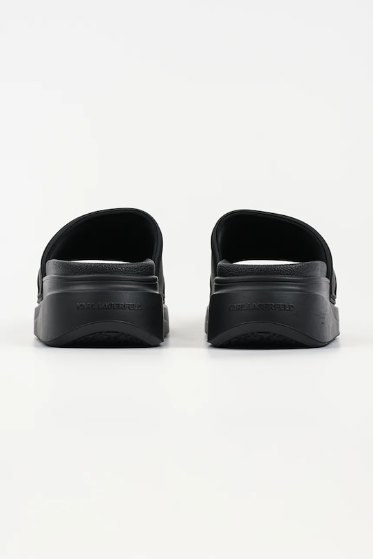 Obuwie Karl Lagerfeld klapki na platformie damskie Kondominium Ii KL88819C.V00 czarny