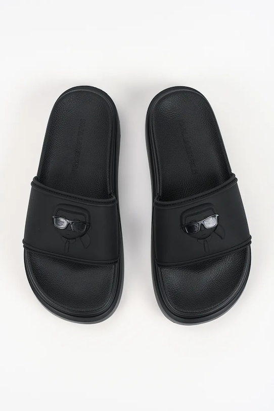 Karl Lagerfeld klapki na platformie damskie Kondominium Ii czarny KL88819C.V00