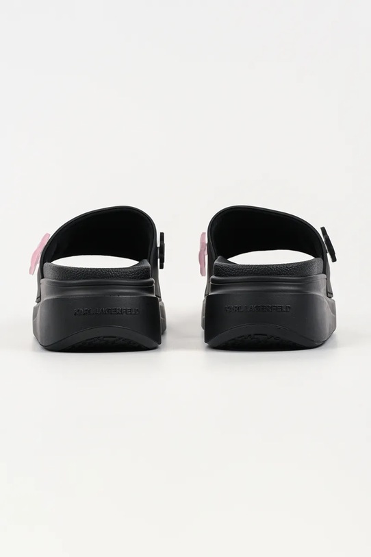 Obuwie Karl Lagerfeld klapki na platformie damskie Kondominium Ii KL88826.V0S czarny