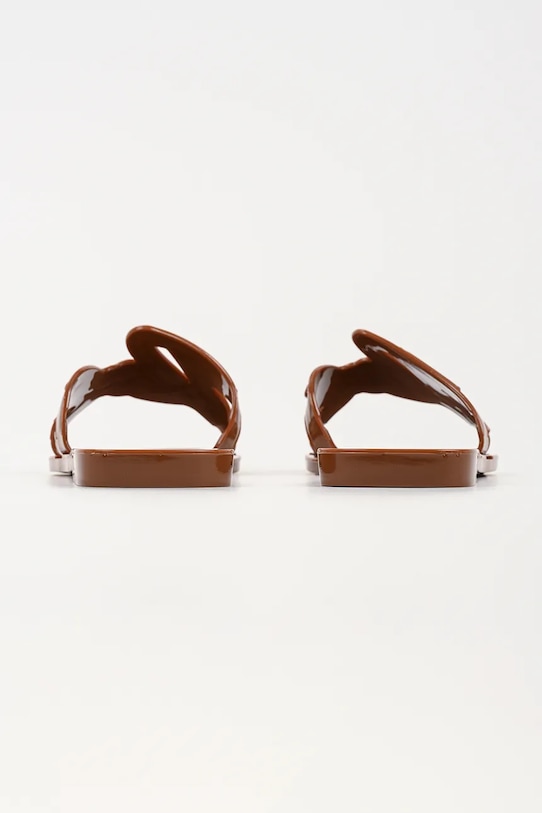 Obuwie Karl Lagerfeld klapki damskie Jelly KL80008.V22 brązowy