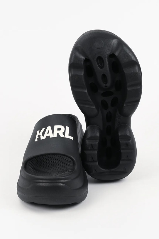Karl Lagerfeld klapki na platformie damskie Kontour Slide KL88900A.V00 czarny