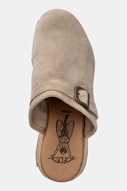 Fly London šľapky dámske semišové DERT441FLY béžová P145441004