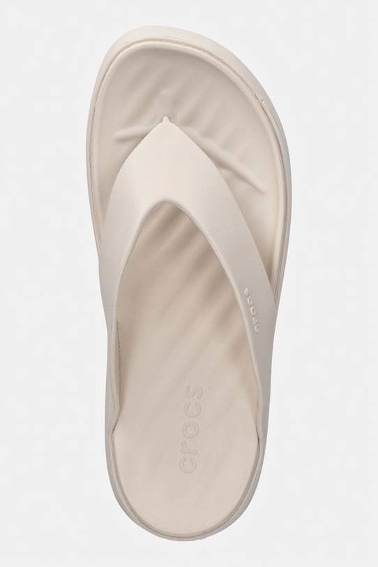 Crocs japonki damskie Getaway Platform Flip beżowy 209410.160