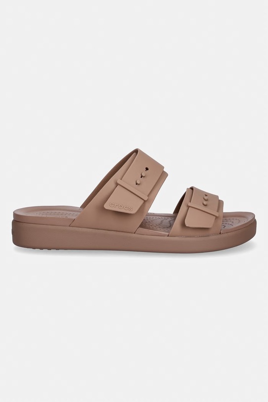 Crocs klapki damskie Brooklyn Buckle Low Low 211215.2Q9 brązowy SS26