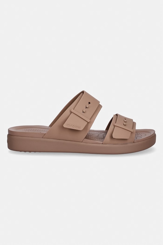 Crocs klapki damskie Brooklyn Buckle Low Low 211215.2Q9 brązowy SS26