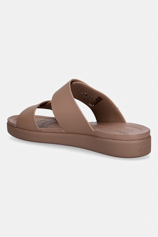 Obuwie Crocs klapki damskie Brooklyn Buckle Low Low 211215.2Q9 brązowy