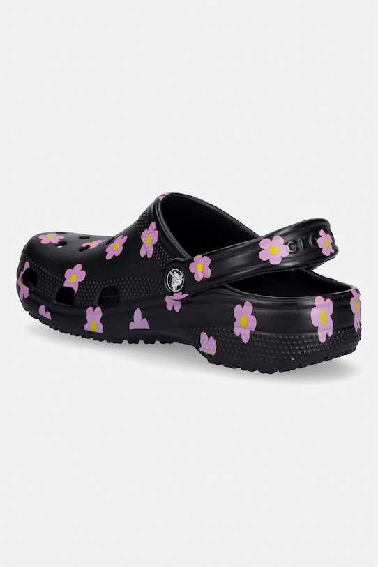 Obuwie Crocs klapki damskie Classic Flower Clog 212677.001 czarny