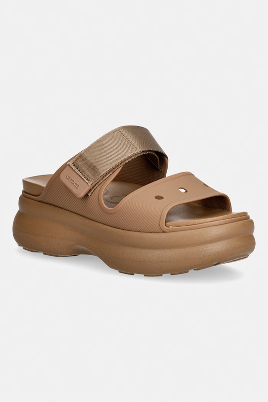 Crocs klapki damskie Soho Two Strap Sandal brązowy 212861.2EY