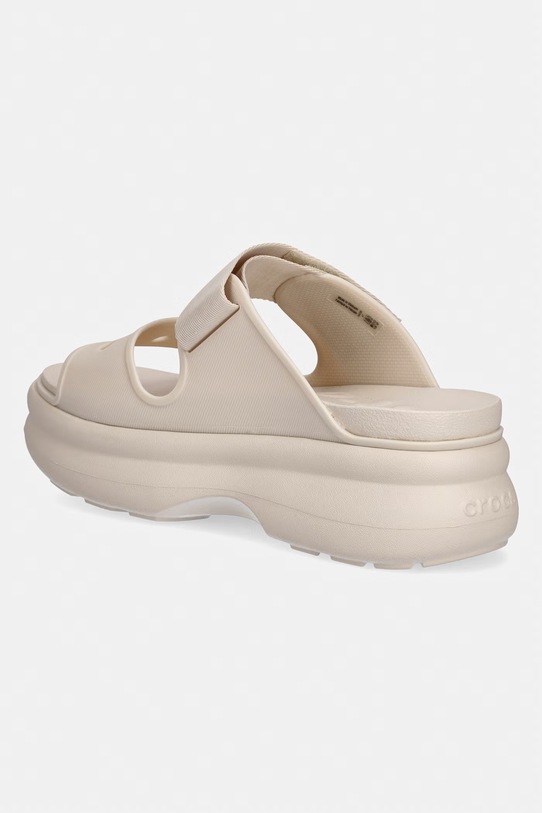 Obuwie Crocs klapki na platformie damskie Soho Two Strap Sandal W 212861.2MC beżowy