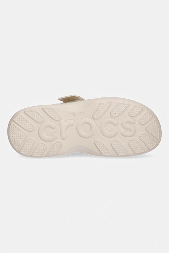 Crocs klapki na platformie damskie Soho Two Strap Sandal W 212861.2MC beżowy