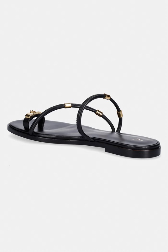 Obuwie Patrizia Pepe klapki damskie skórzane 2X0048.L026.K103 czarny