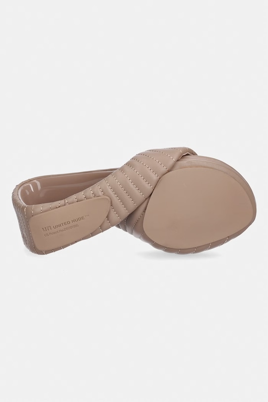 United Nude šľapky dámske kožené Mobius Hi 10001979188 béžová