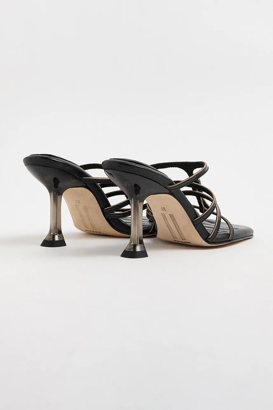 Παπούτσια Miista σαγιονάρες Γυναικείες από δέρμα Koya MI.6116 μαύρο