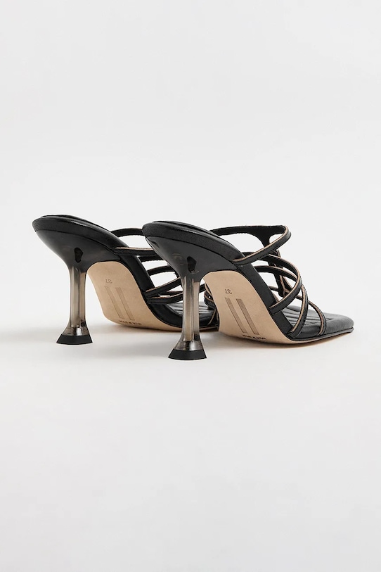 Cipők Miista papucs tűsarkú női bőr Koya MI.6116 fekete