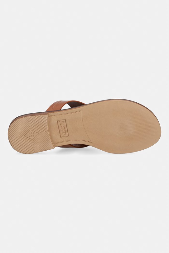 Marc O'Polo žabky dámské kožené Babette 3A 60318391101134 hnědá