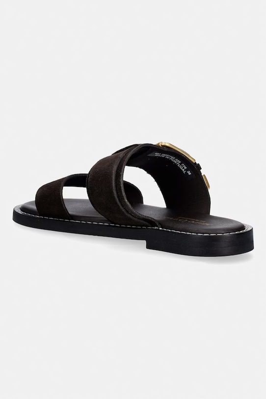 Obuwie Marc O'Polo klapki damskie zamszowe Stina 1B 60318691102325 brązowy