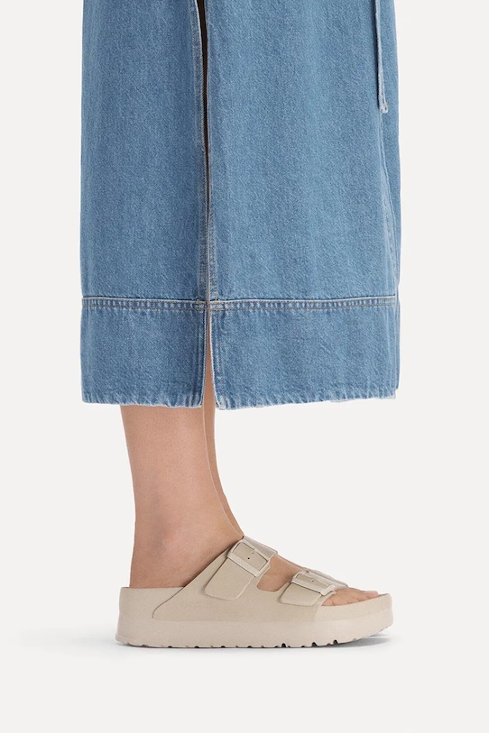 Birkenstock klapki skórzane Arizona Flex Platform EXQ LENA 1031470