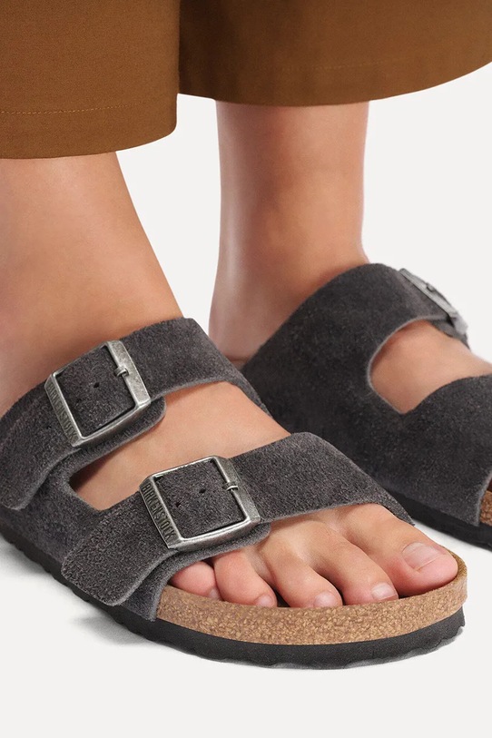 Birkenstock Arizona LEVE klapki damskie zamszowe 1031625