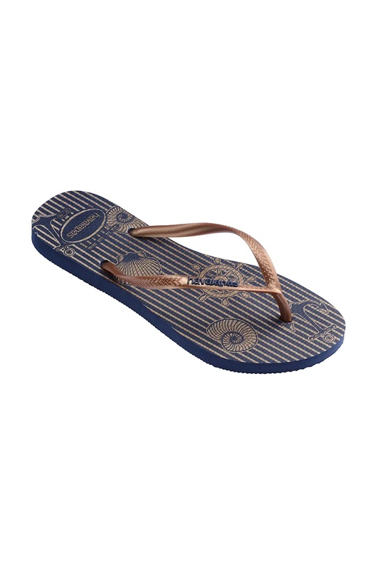 Obutev Havaianas japonke ženske SLIM NAUTICAL 4137125.2356 mornarsko modra