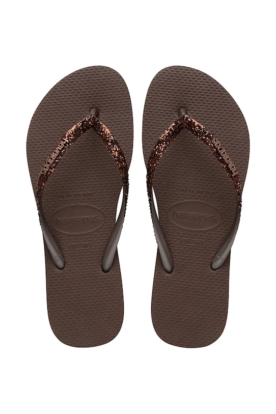 Havaianas šľapky dámske SLIM GLITTER II hnedá 4146975.0727