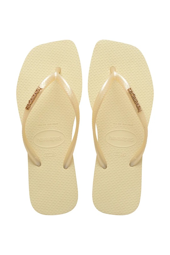 Havaianas šľapky dámske SLIM SQUARE LOGO METALLIC žltá 4148257.9256