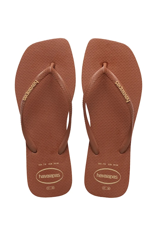 Havaianas šľapky dámske SQUARE LOGO POP UP hnedá 4148959.1976