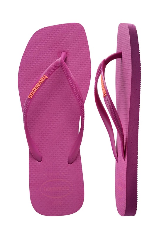Havaianas japonki damskie SQUARE LOGO POP UP 4148959.4622 różowy