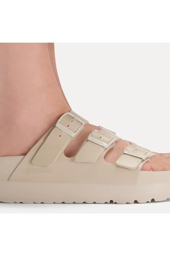 Birkenstock klapki skórzane Florida III Flex Platform 1031441