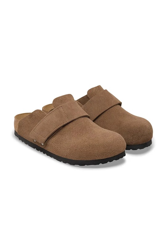 Obuwie Birkenstock klapki zamszowe Loma 1032067 brązowy