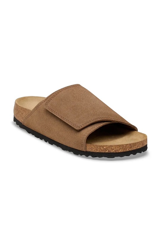 Birkenstock klapki zamszowe Solana 1031999 brązowy SS26