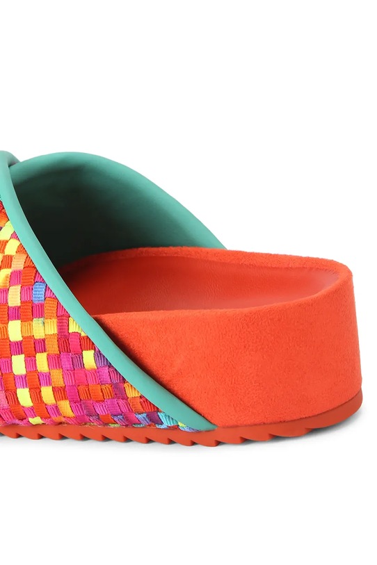 Boty Kurt Geiger London pantofle dámské Chelsea Cross Strap 3973169609 oranžová