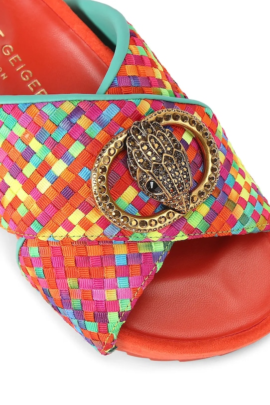 Kurt Geiger London pantofle dámské Chelsea Cross Strap oranžová 3973169609