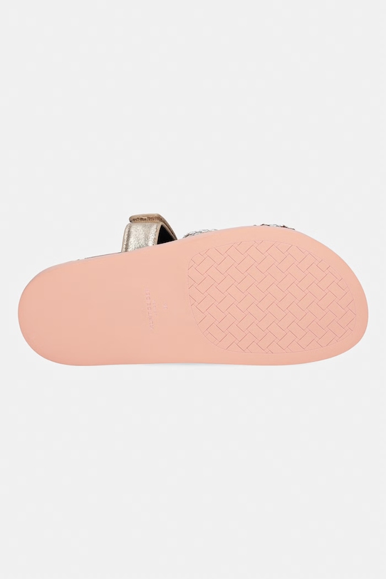Kurt Geiger London klapki na płaskim obcasie damskie Eagle Cut Out Sandal 4732639779 brązowy