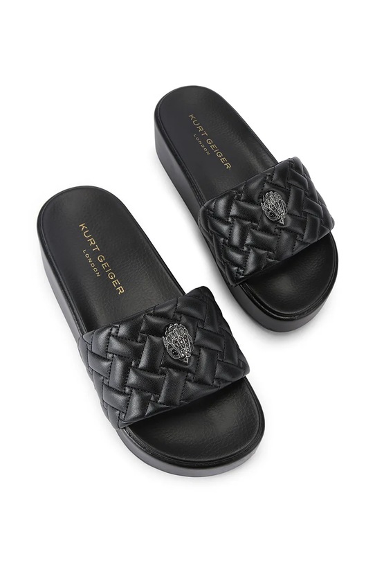 Kurt Geiger London papucs platformos női Meena Eagle Platform 4797800979 fekete SS26